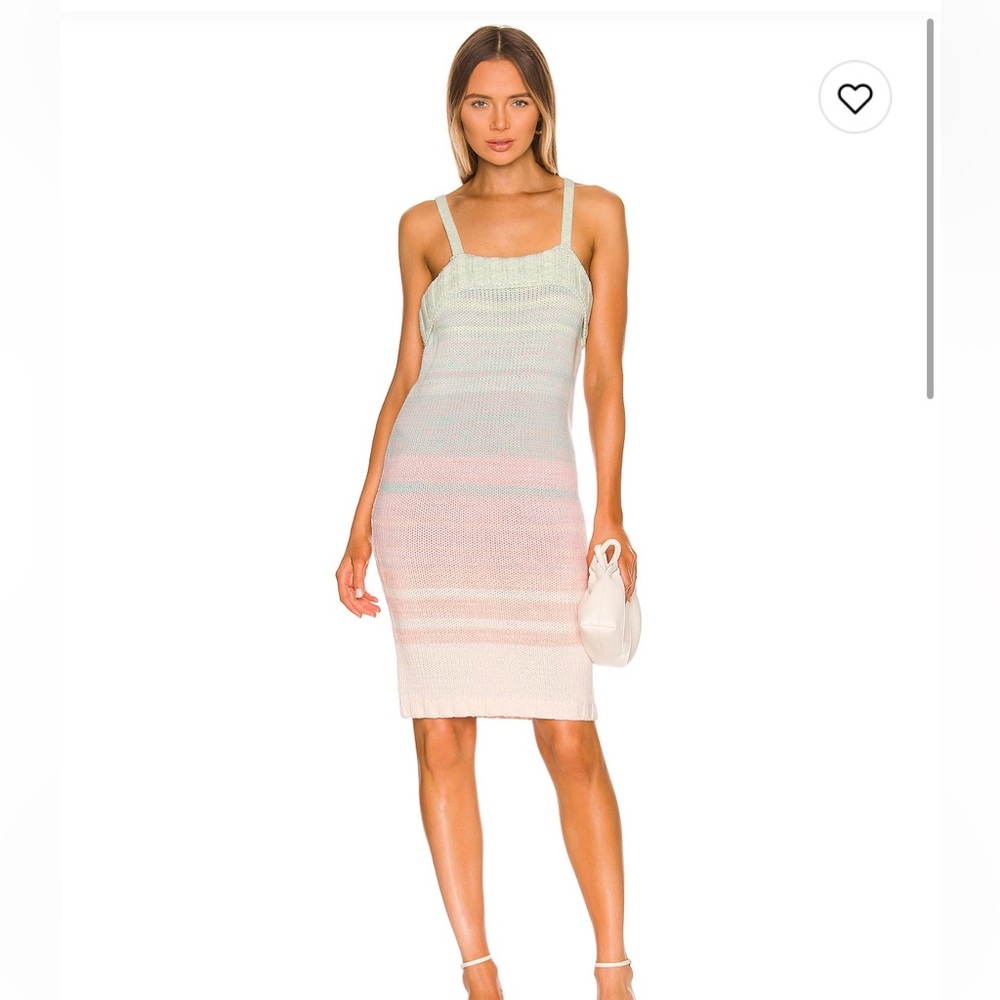 525 America Pastel Striped Mini Dress